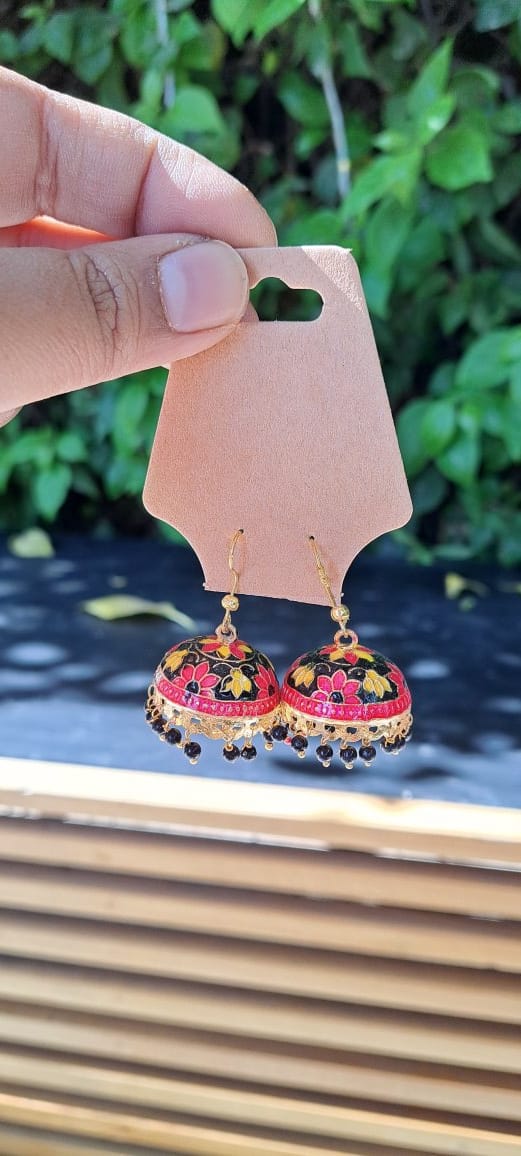 Floral Jhumkas