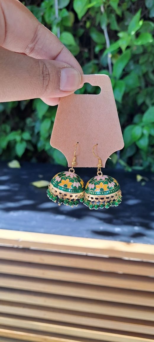 Painted Jhumkas