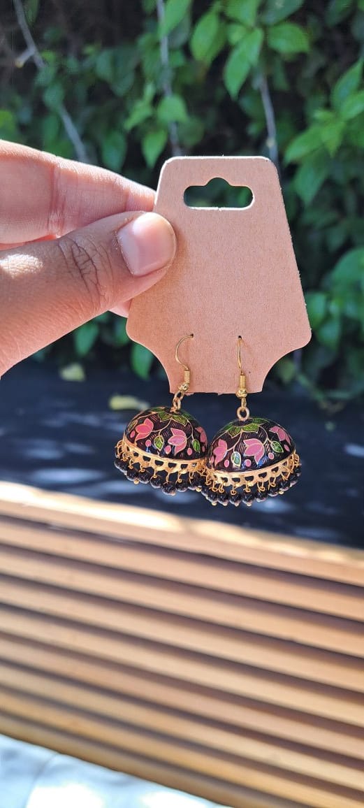 Floral Jhumkas
