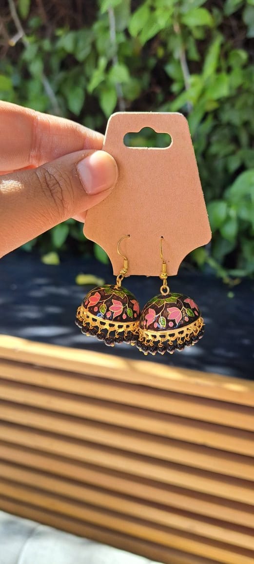 Floral Jhumkas