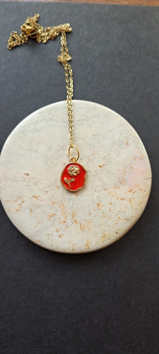 Rose Seal Necklace